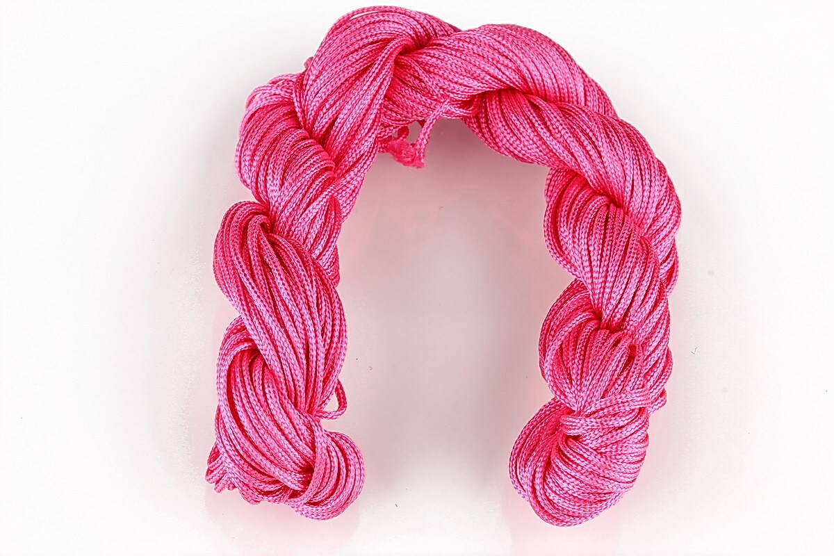 Ata nylon, grosime 1mm, aprox. 20-22m, fucsia