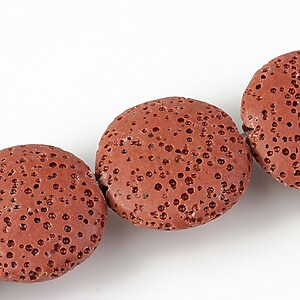 Margele lava grena deschis banut 20mm