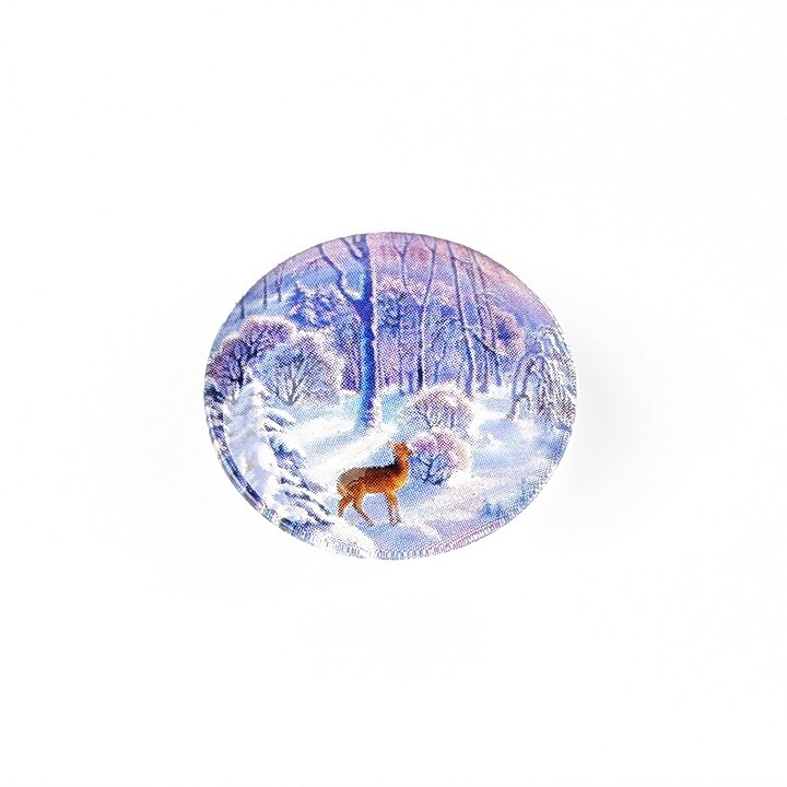 Cabochon sticla 20mm "Craciun" cod 1726