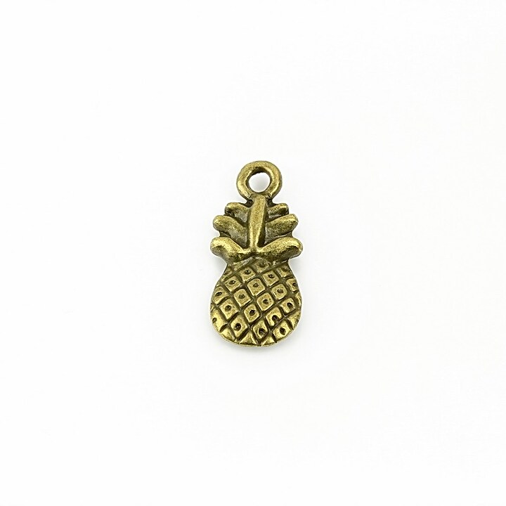 Charm bronz ananas 19x8mm