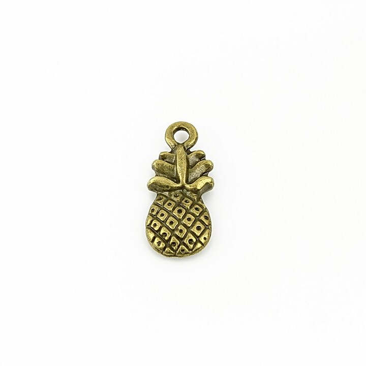 Charm bronz ananas 19x8mm