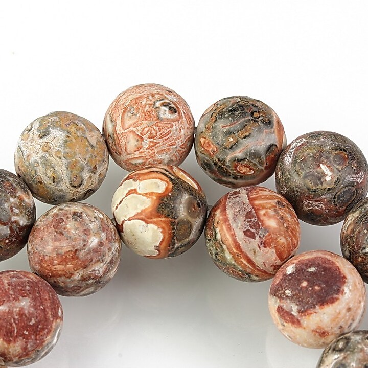 Leopardskin jasper frosted (mat) sfere 10mm