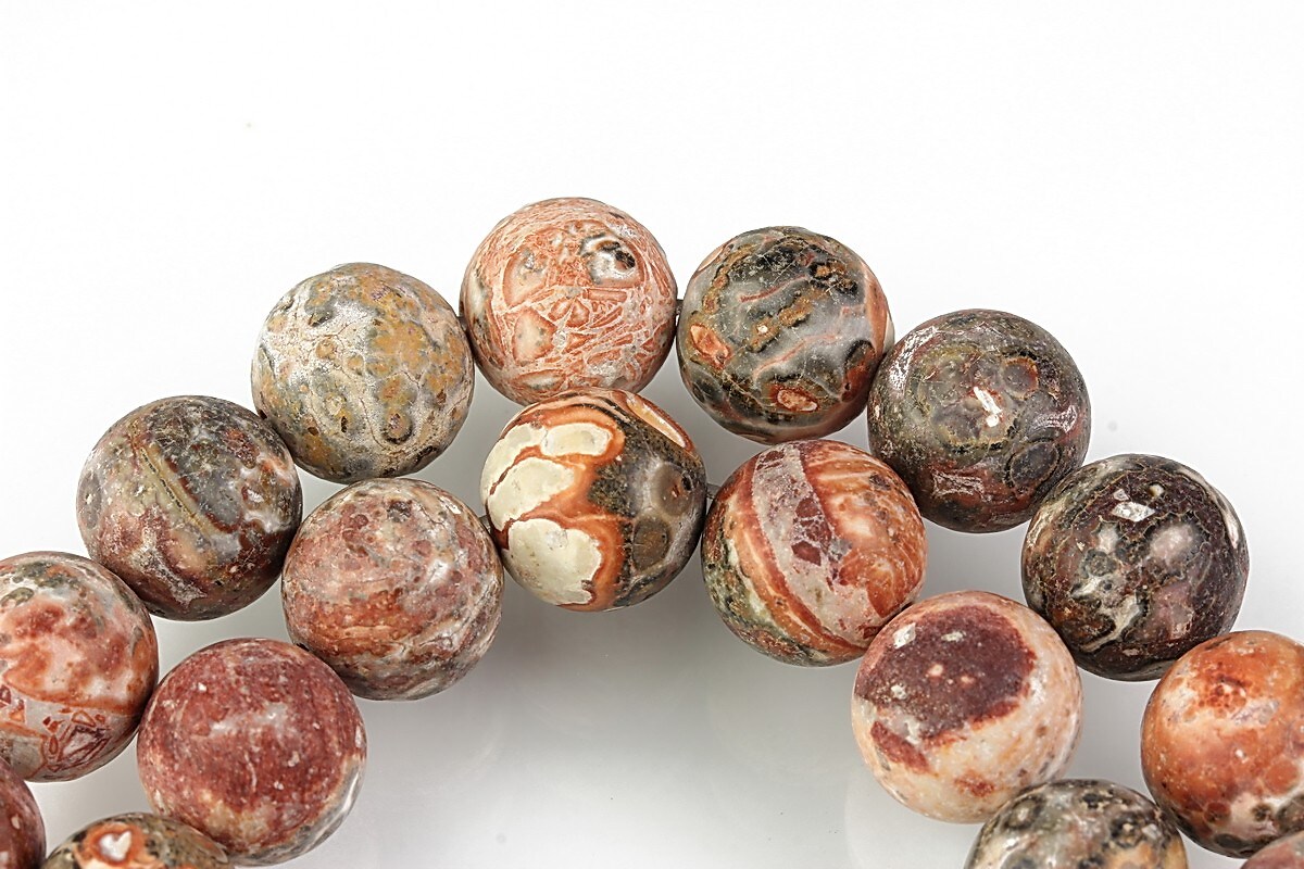 Leopardskin jasper frosted (mat) sfere 10mm