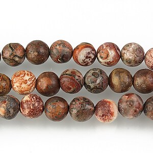 Leopardskin jasper frosted (mat) sfere 6mm