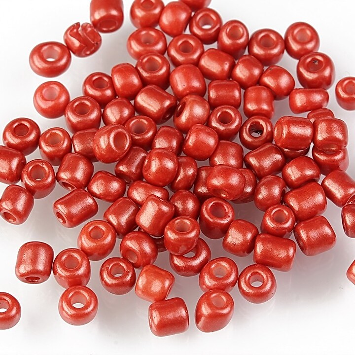 Margele de nisip frosted 4mm (50g) - cod 608 - caramiziu