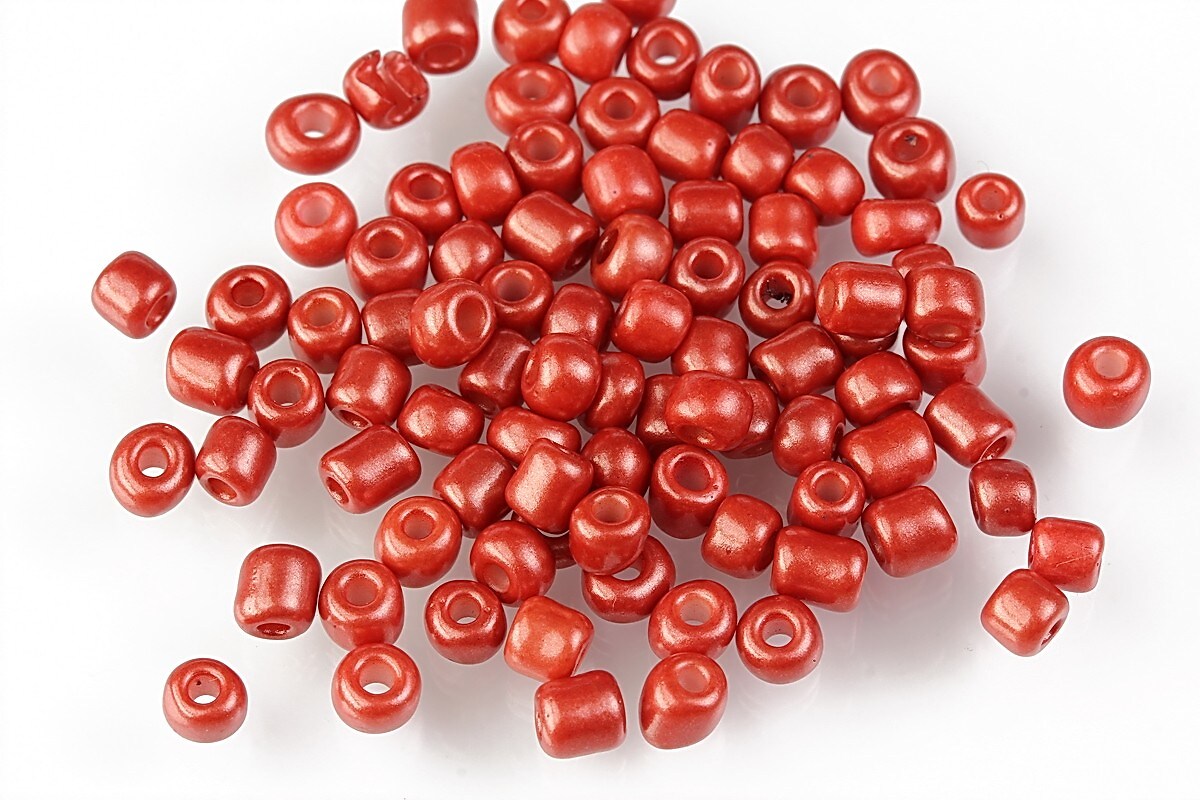 Margele de nisip frosted 4mm (50g) - cod 608 - caramiziu