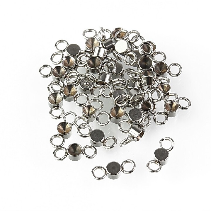 Link otel inoxidabil 304 pentru rhinestone de 2,5mm, 8x3mm