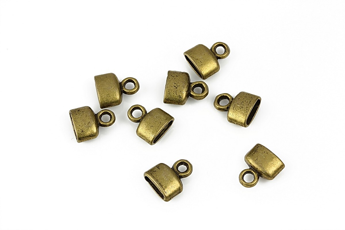 Capat de snur bronz 9x8x4mm (interior 6x2,5mm)