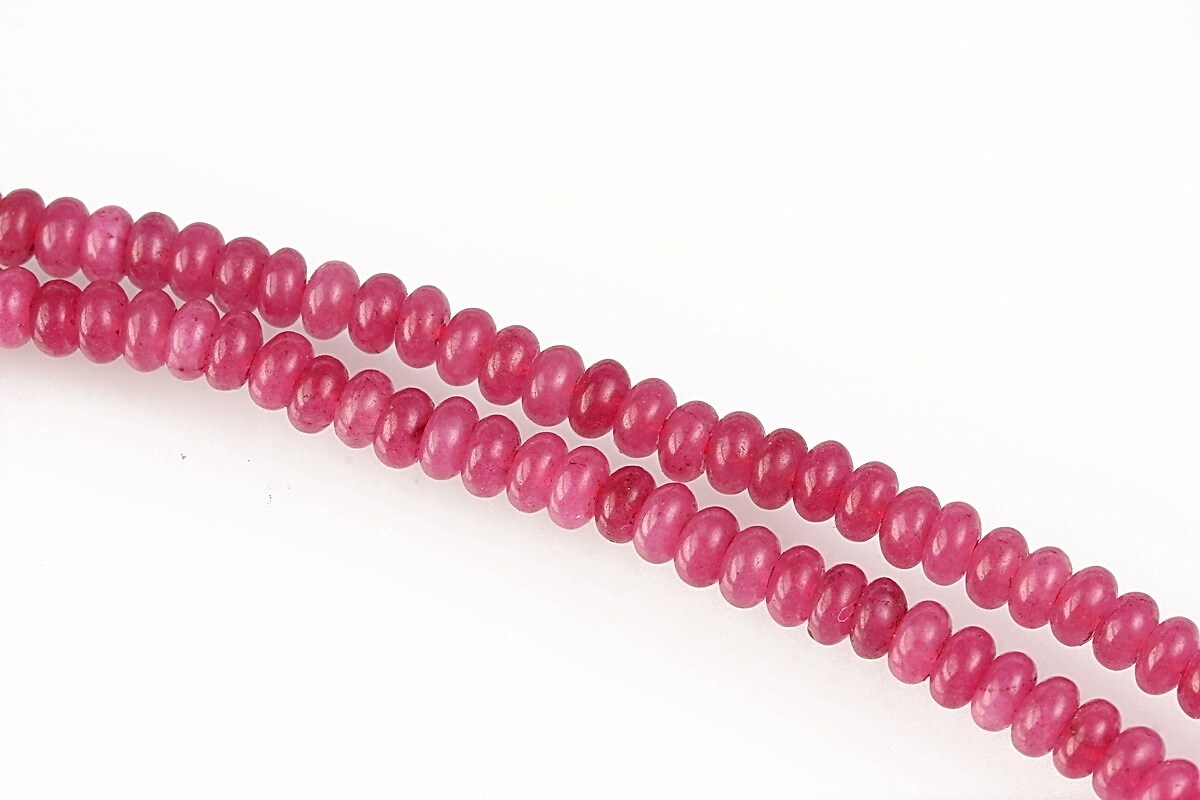 Jad colorat rondele fatetate 2x4mm - magenta