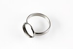Baza inel reglabila otel inoxidabil 304, cabochon 12mm 