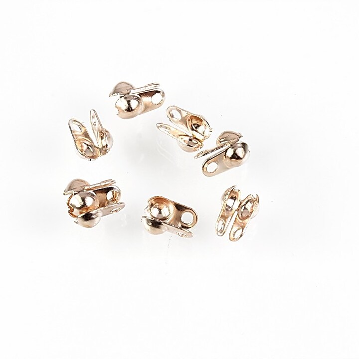 Capat de nod rose gold 3,5mm, interior 2,4mm (50buc.)