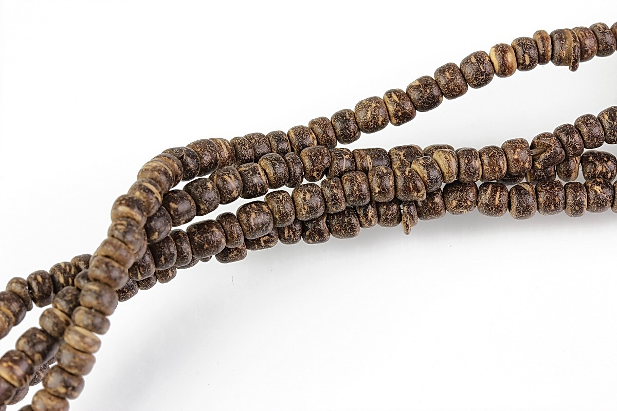 Mărgele mărgele lemn cocos maro &icirc;nchis rondele aprox. 2-5 &times; 3,5 mm (sirag)
