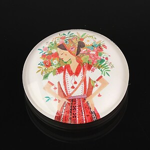 Cabochon sticla 30mm cod 1859