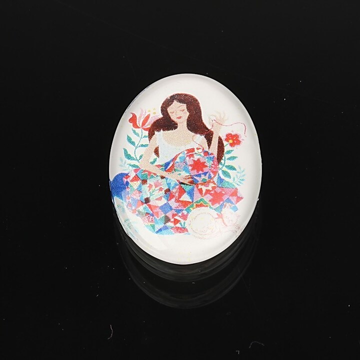 Cabochon sticla 25x18mm cod 1872