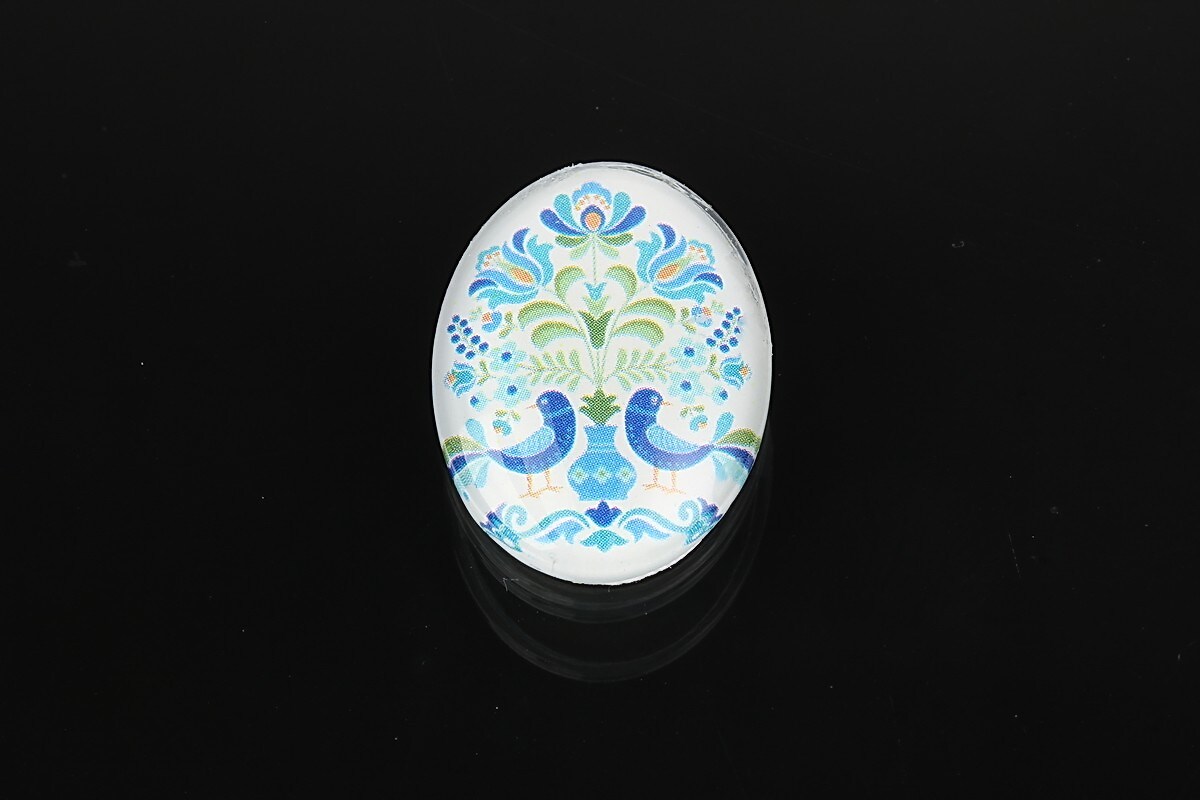 Cabochon sticla 25x18mm cod 1876