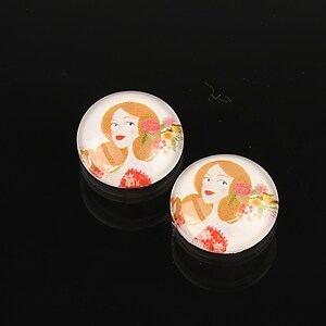 Cabochon sticla 14mm cod 1881