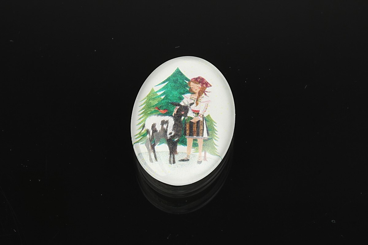 Cabochon sticla 25x18mm cod 1892