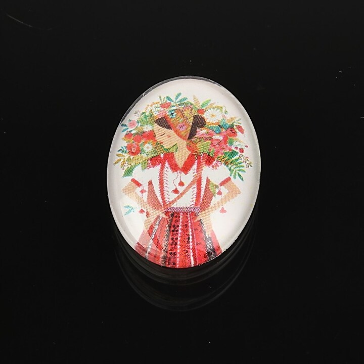 Cabochon sticla 25x18mm cod 1894