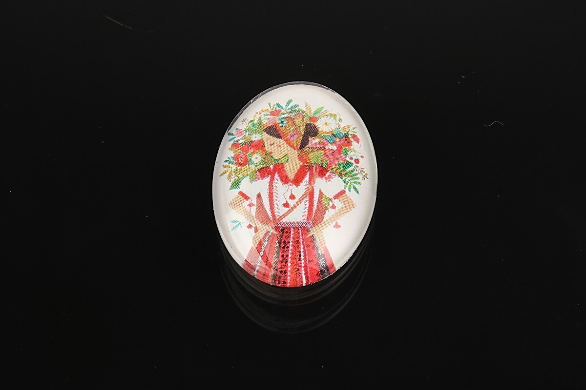 Cabochon sticla 25x18mm cod 1894