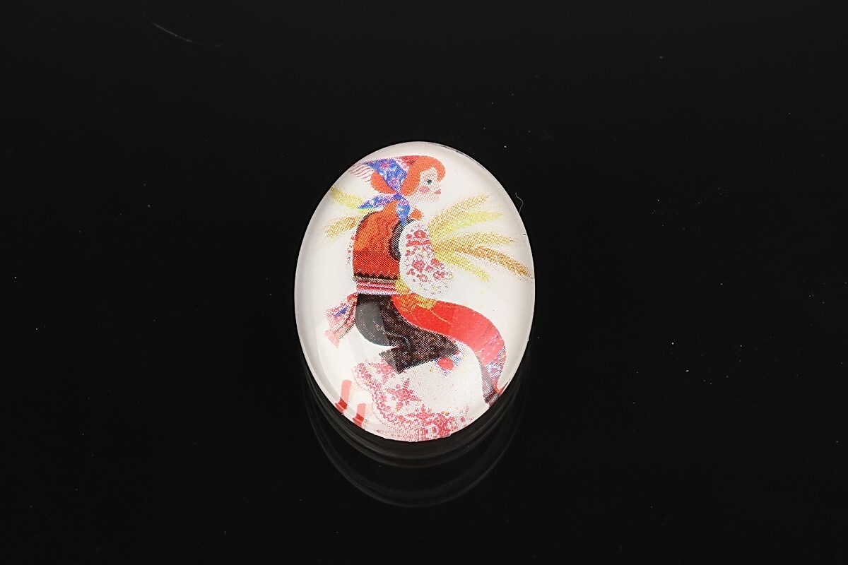 Cabochon sticla 25x18mm cod 1895