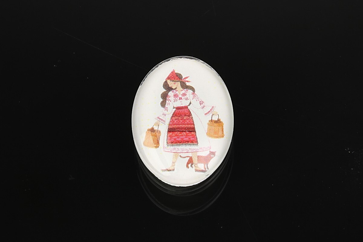 Cabochon sticla 25x18mm cod 1903