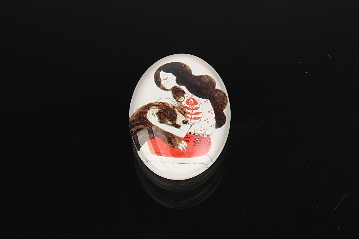 Cabochon sticla 25x18mm cod 1905