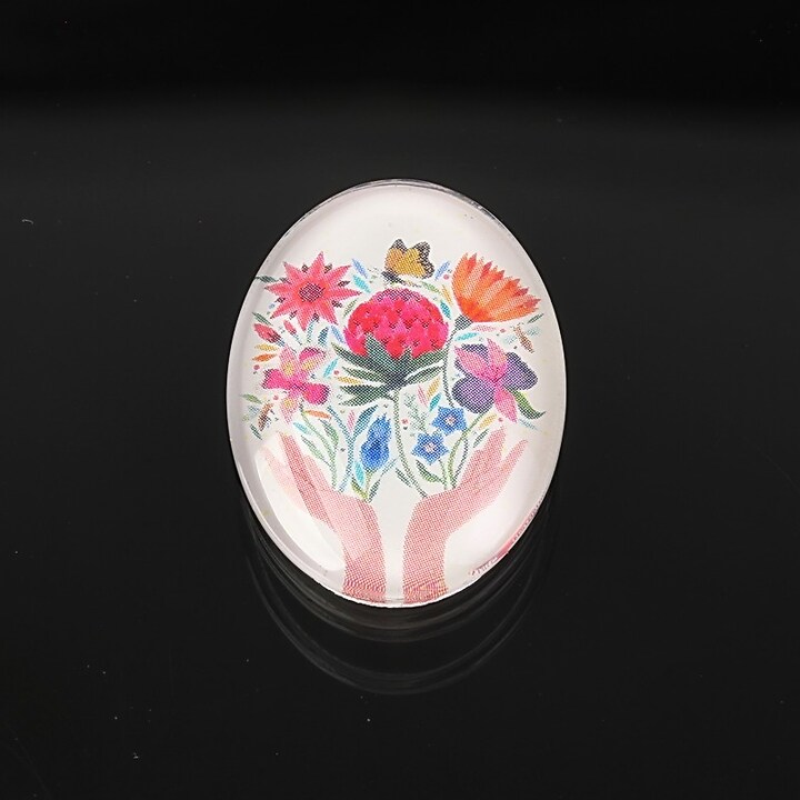 Cabochon sticla 25x18mm cod 1910