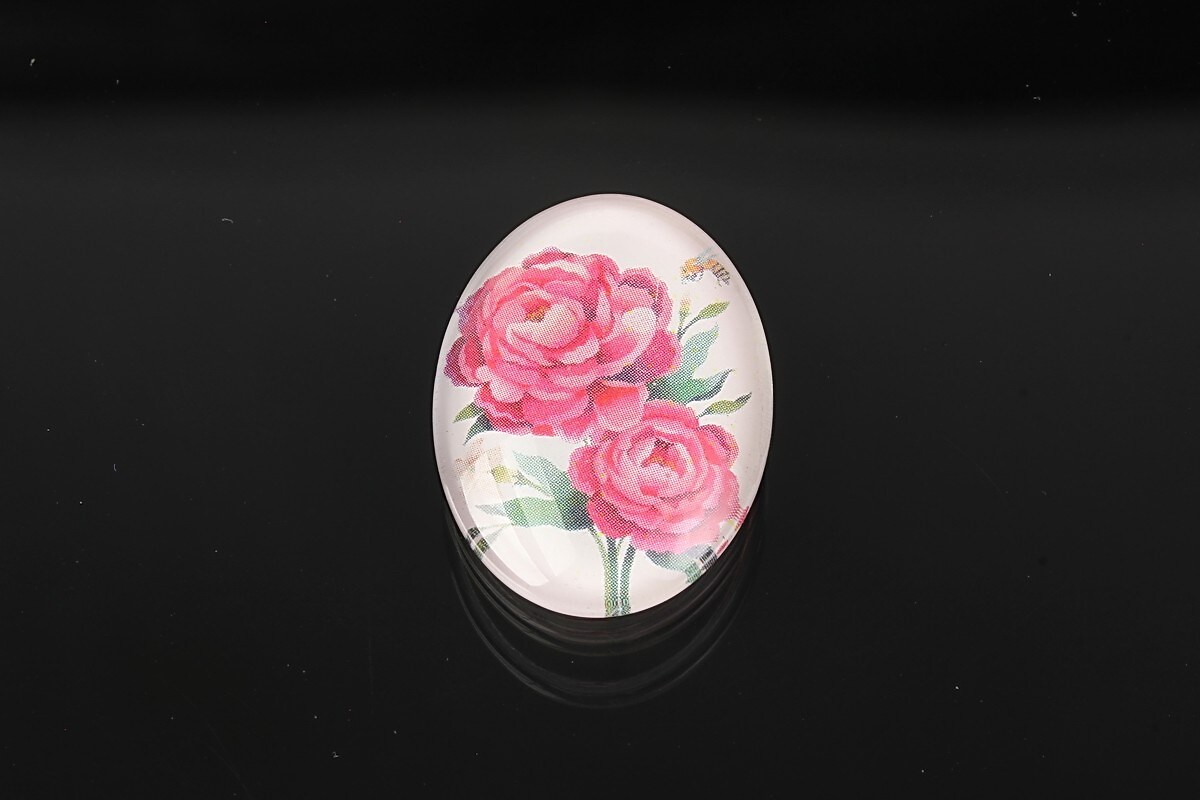 Cabochon sticla 25x18mm cod 1911