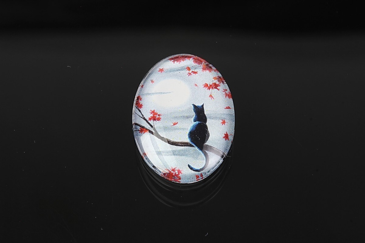 Cabochon sticla 25x18mm cod 1913