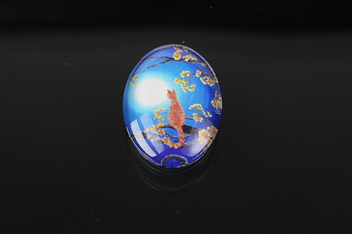 Cabochon sticla 25x18mm cod 1914