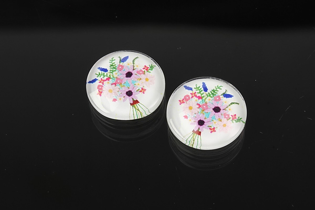 Cabochon sticla 16mm cod 1917