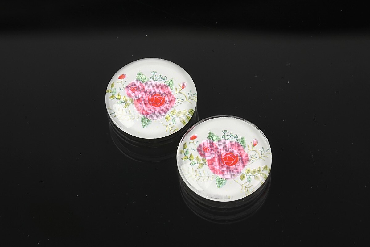 Cabochon sticla 16mm cod 1918