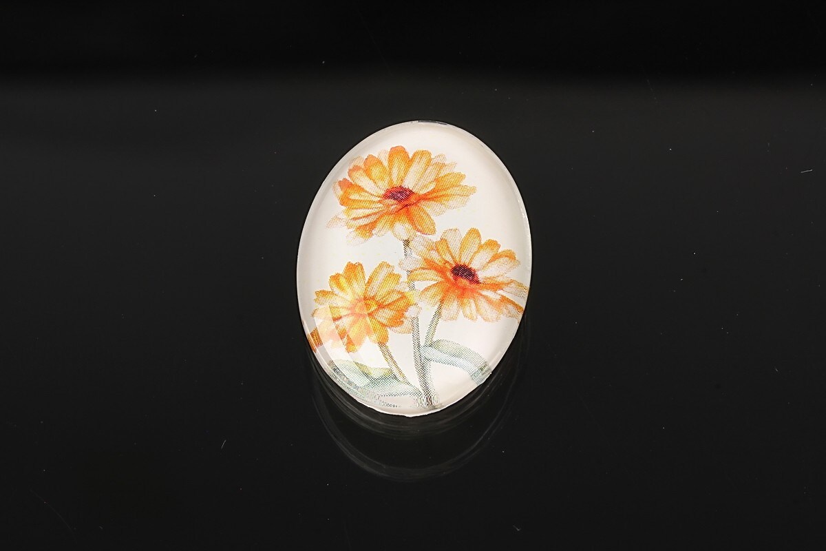 Cabochon sticla 25x18mm cod 1933