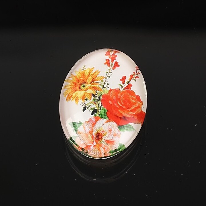 Cabochon sticla 25x18mm cod 1937