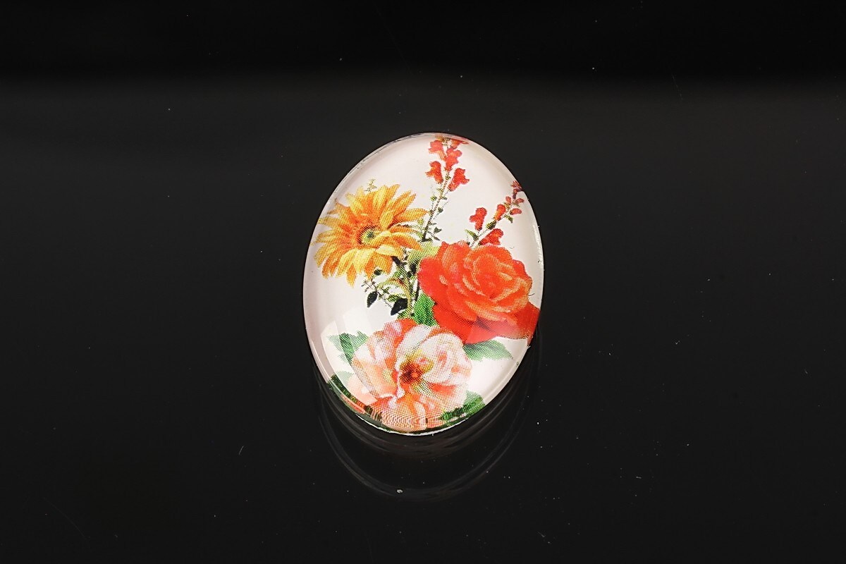 Cabochon sticla 25x18mm cod 1937