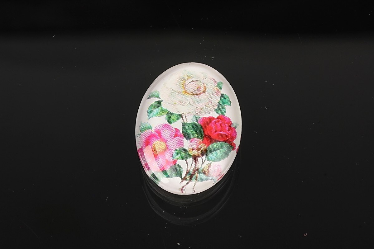 Cabochon sticla 25x18mm cod 1938