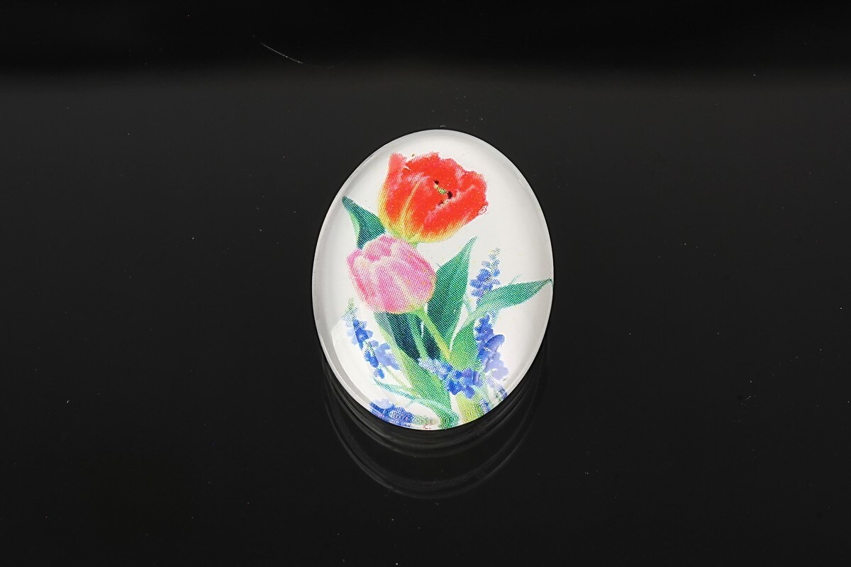 Cabochon sticla 25x18mm cod 1941