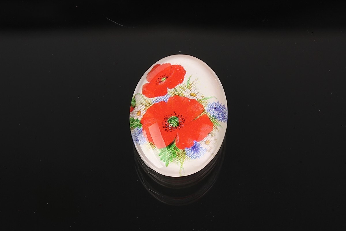 Cabochon sticla 25x18mm cod 1942