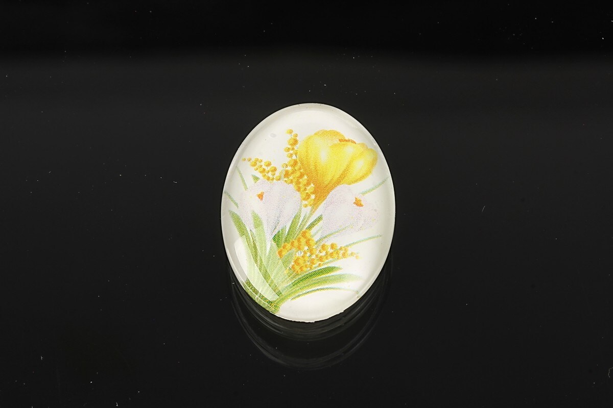 Cabochon sticla 25x18mm cod 1945