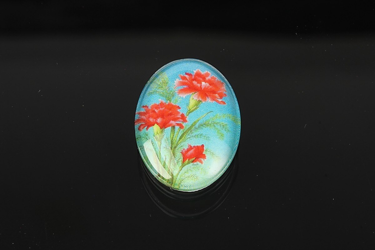 Cabochon sticla 25x18mm cod 1947