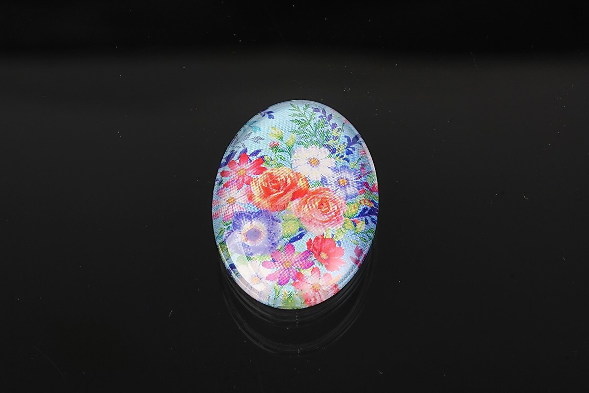 Cabochon sticla 25x18mm cod 1939