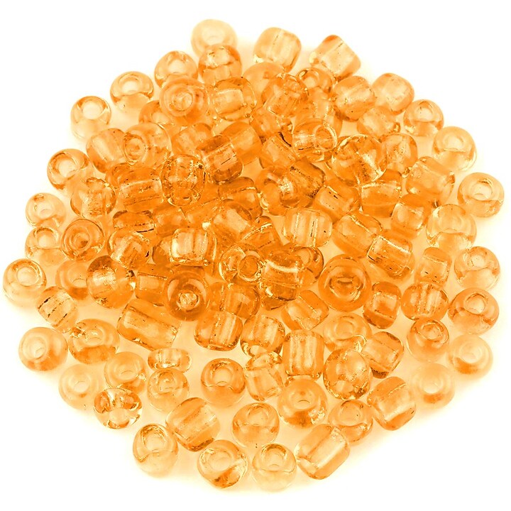 Margele de nisip 4mm (50g) - cod 551 - portocaliu transparent