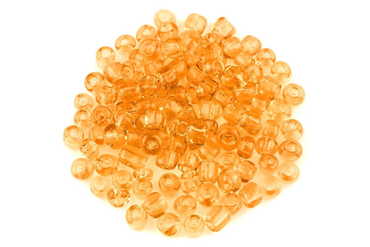 Margele de nisip 4mm (50g) - cod 551 - portocaliu transparent