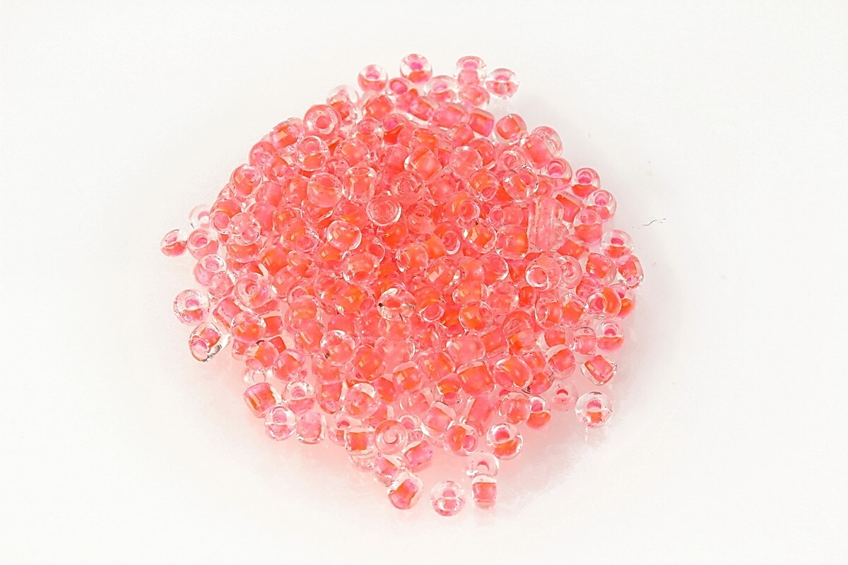 Margele de nisip 2mm (50g) - cod 614 - corai neon