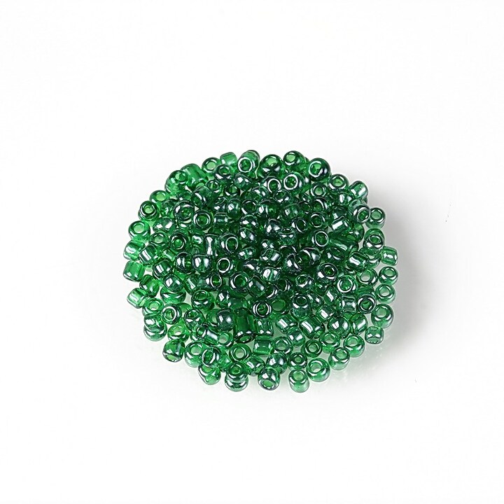 Margele de nisip 2mm (50g) - cod 621 - verde lucios