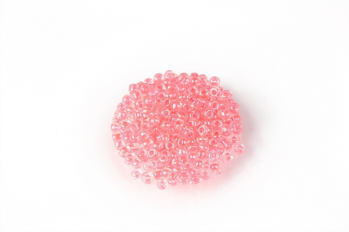 Margele de nisip 2mm (50g) - cod 632 - interior corai neon