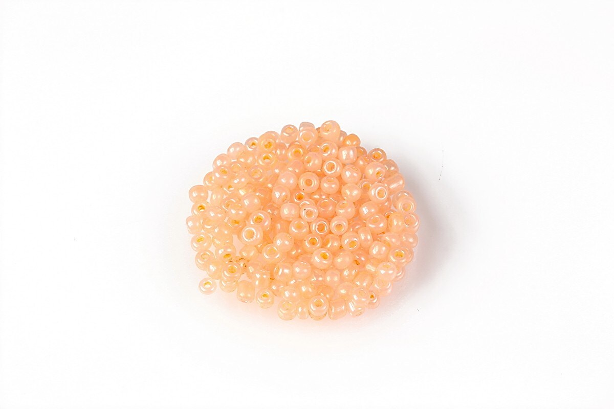 Margele de nisip 2mm (50g) - cod 634 - portocaliu deschis perlat