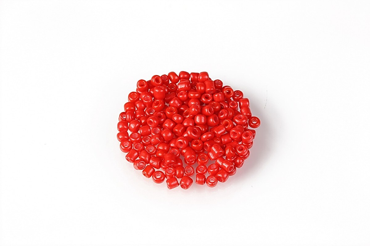 Margele de nisip 2mm (50g) - cod 636 - rosu opac