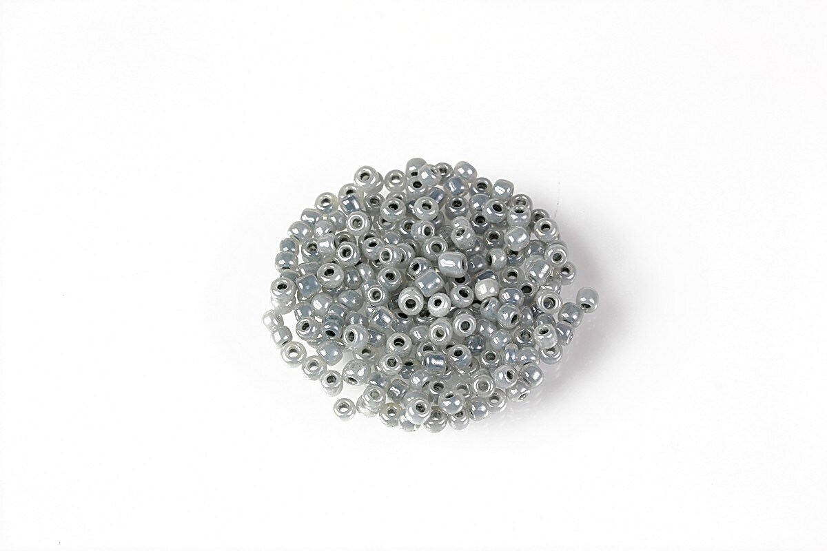 Margele de nisip 2mm (50g) - cod 650 - gri perlat