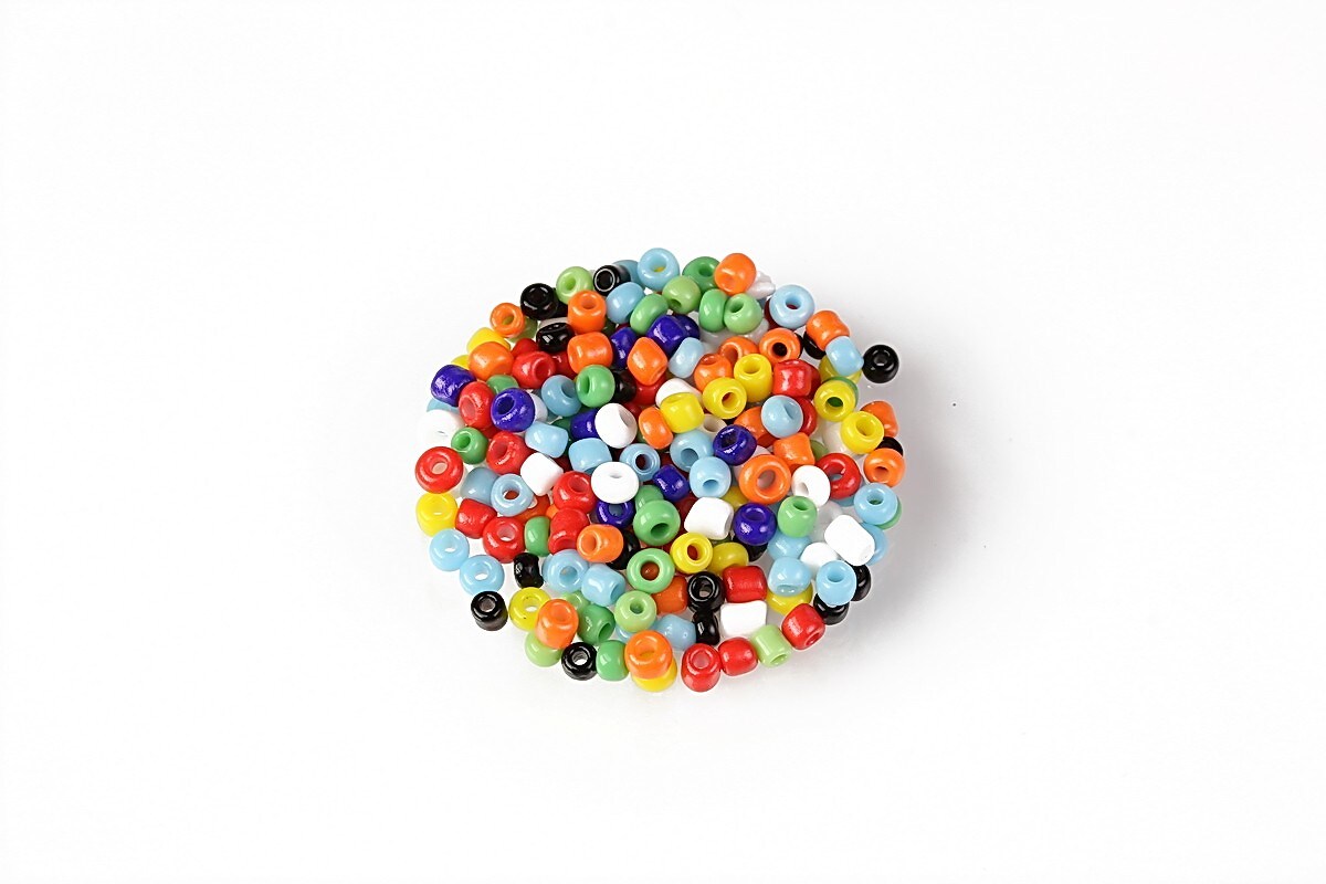 Margele de nisip 2mm (50g) - cod 652 - mix multicolor